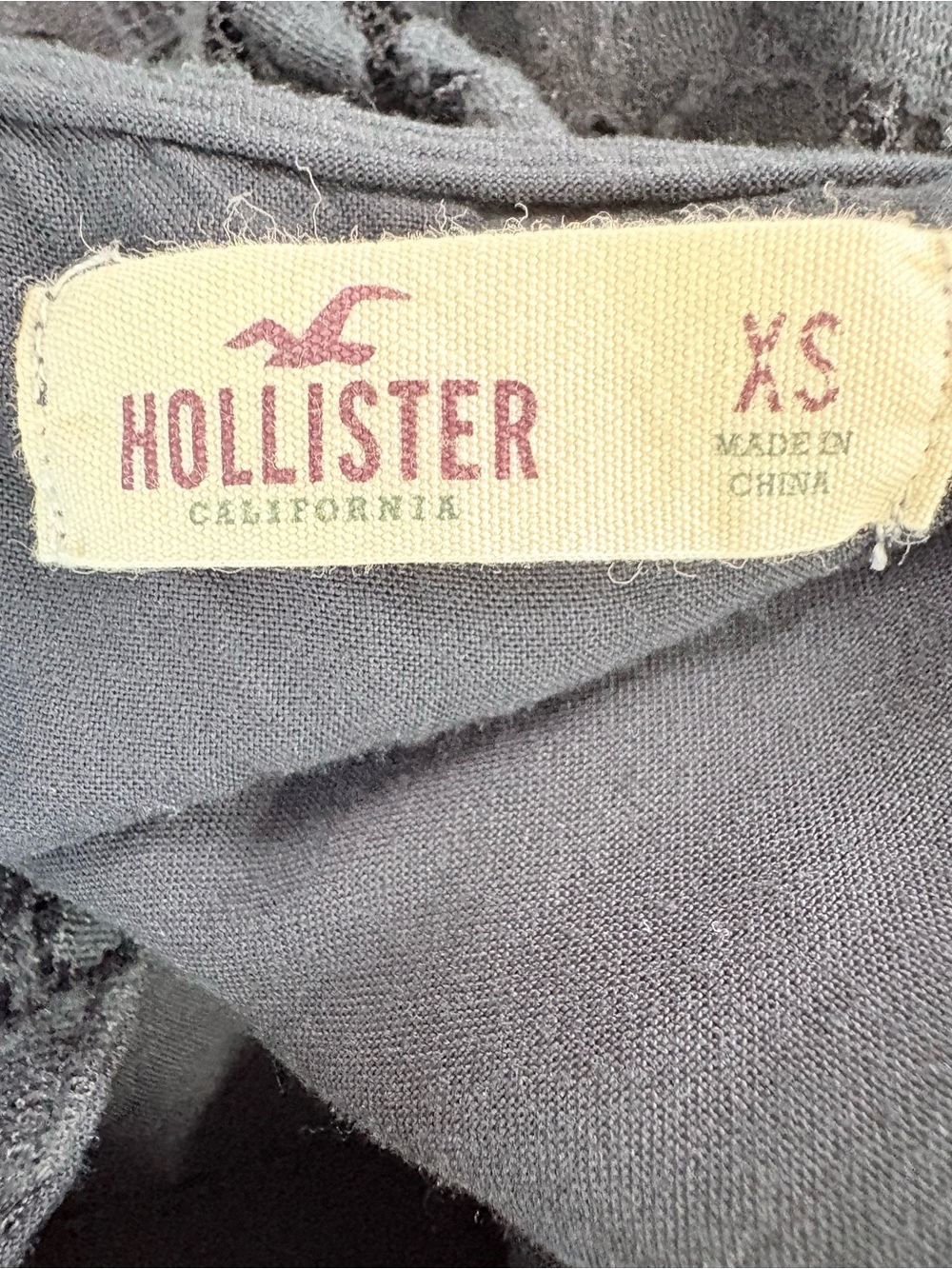 Hollister Black Lace Sleeveless Mini Dress - Picture 4 of 4
